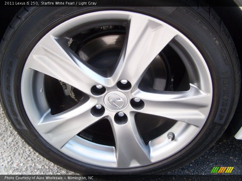 Starfire White Pearl / Light Gray 2011 Lexus IS 250