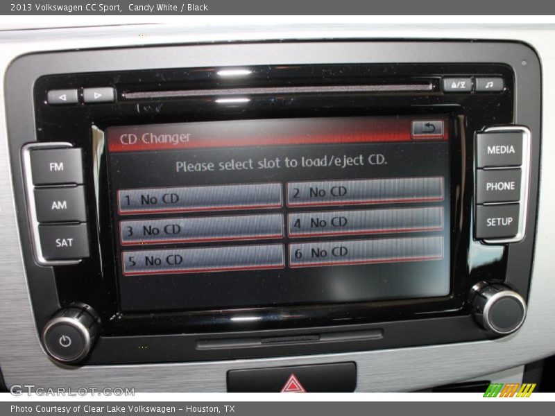 Candy White / Black 2013 Volkswagen CC Sport