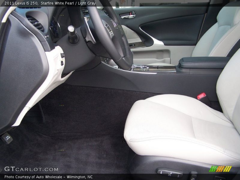 Starfire White Pearl / Light Gray 2011 Lexus IS 250