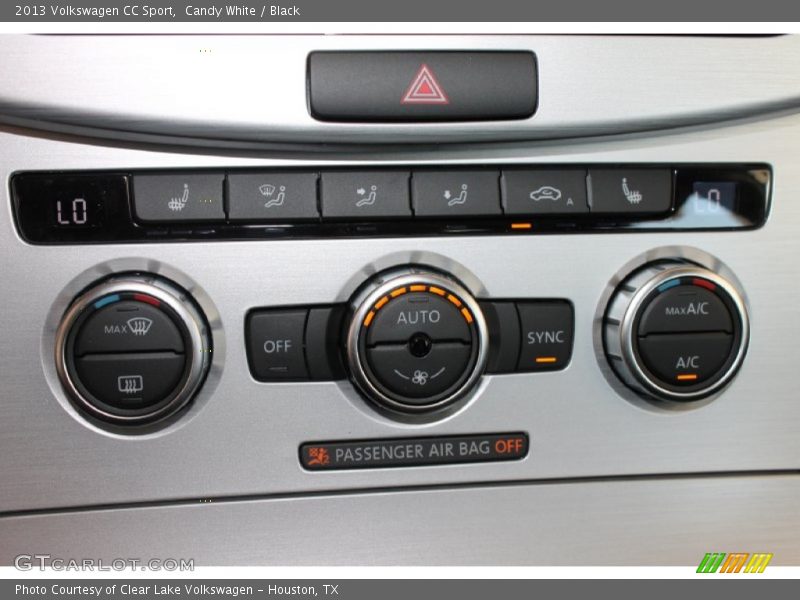 Candy White / Black 2013 Volkswagen CC Sport
