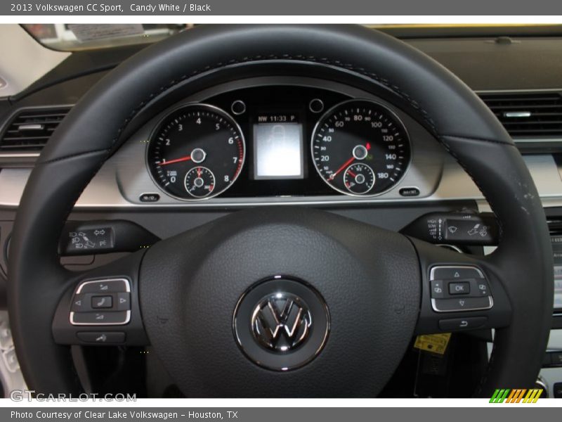 Candy White / Black 2013 Volkswagen CC Sport
