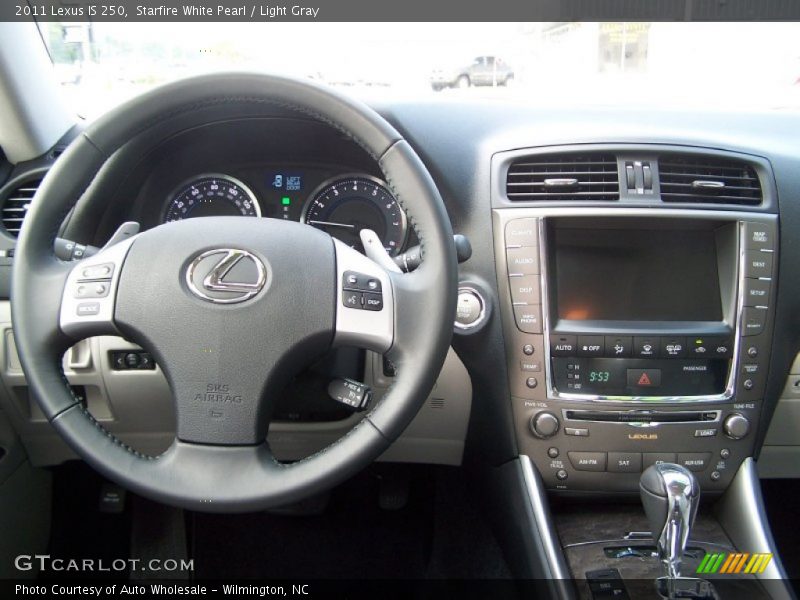 Starfire White Pearl / Light Gray 2011 Lexus IS 250