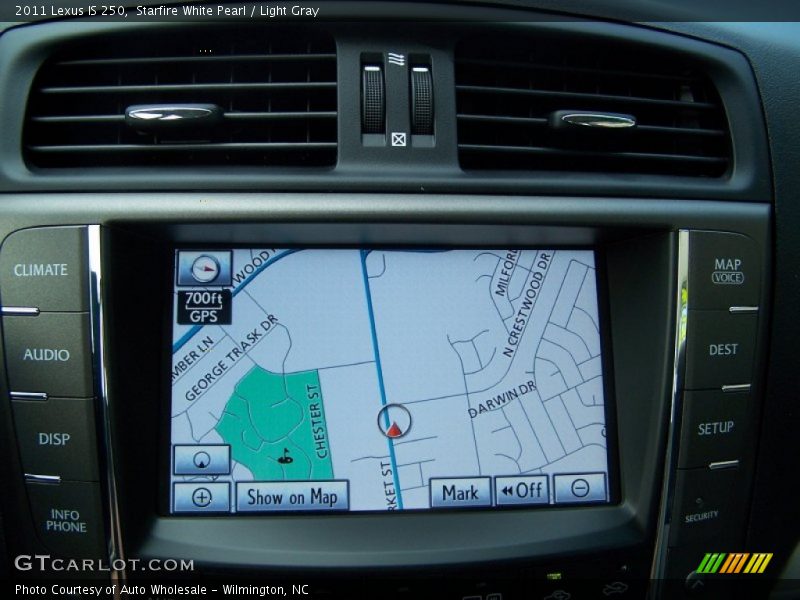 Starfire White Pearl / Light Gray 2011 Lexus IS 250