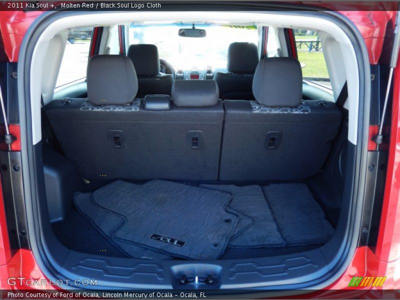 Molten Red / Black Soul Logo Cloth 2011 Kia Soul +