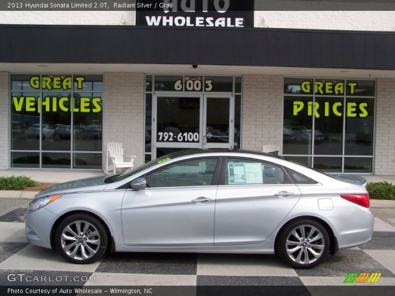 Radiant Silver / Gray 2013 Hyundai Sonata Limited 2.0T
