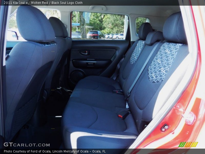 Molten Red / Black Soul Logo Cloth 2011 Kia Soul +