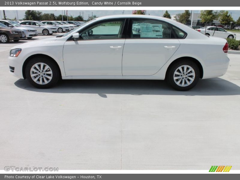 Candy White / Cornsilk Beige 2013 Volkswagen Passat 2.5L Wolfsburg Edition
