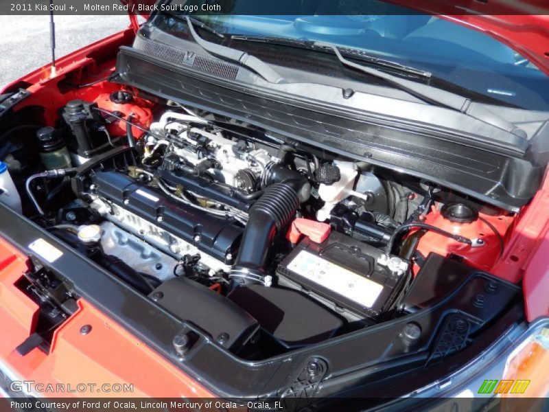 Molten Red / Black Soul Logo Cloth 2011 Kia Soul +
