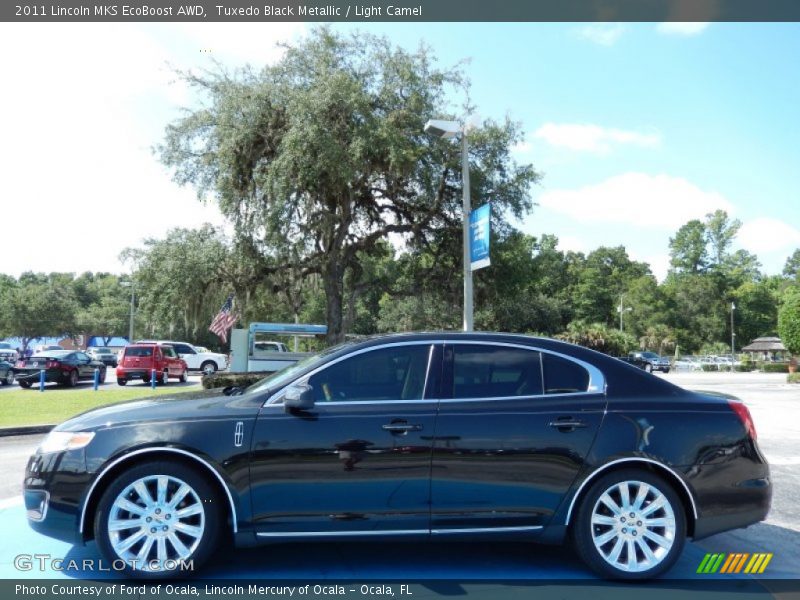 Tuxedo Black Metallic / Light Camel 2011 Lincoln MKS EcoBoost AWD
