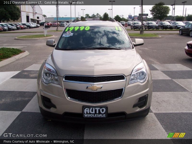 Gold Mist Metallic / Jet Black 2011 Chevrolet Equinox LT