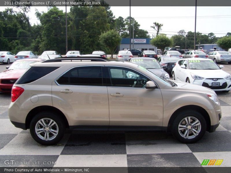 Gold Mist Metallic / Jet Black 2011 Chevrolet Equinox LT