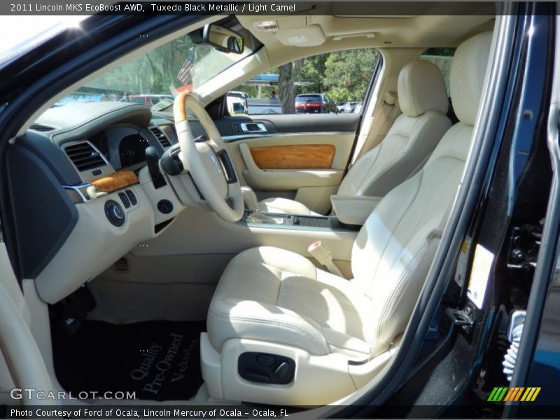 Tuxedo Black Metallic / Light Camel 2011 Lincoln MKS EcoBoost AWD