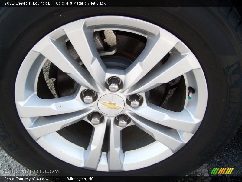 Gold Mist Metallic / Jet Black 2011 Chevrolet Equinox LT