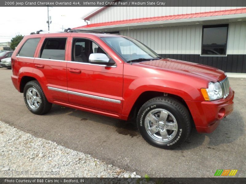 Inferno Red Crystal Pearl / Medium Slate Gray 2006 Jeep Grand Cherokee Overland 4x4
