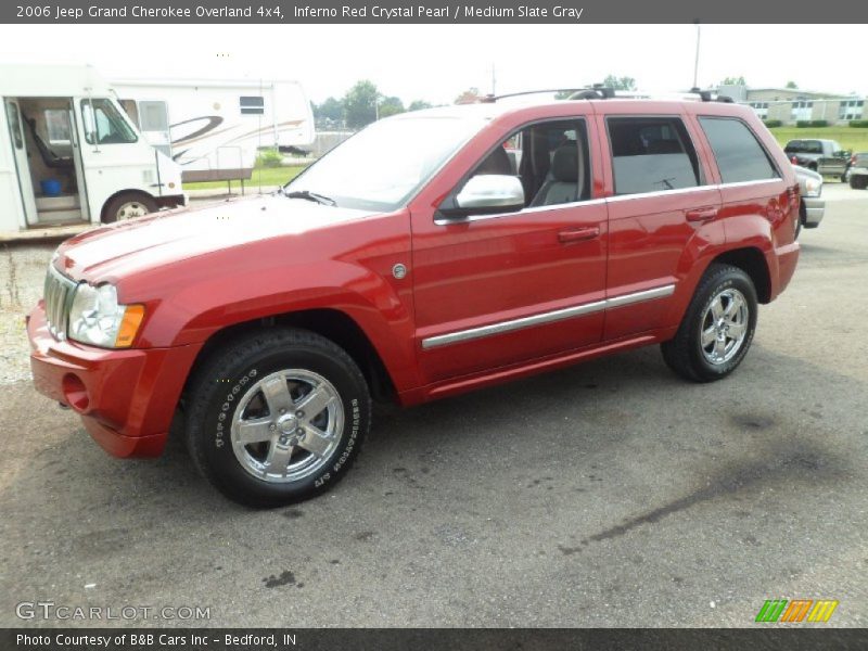 Inferno Red Crystal Pearl / Medium Slate Gray 2006 Jeep Grand Cherokee Overland 4x4