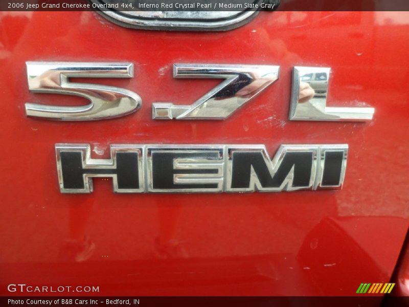 Inferno Red Crystal Pearl / Medium Slate Gray 2006 Jeep Grand Cherokee Overland 4x4