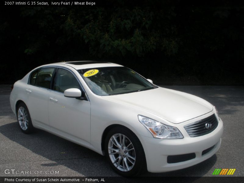 Ivory Pearl / Wheat Beige 2007 Infiniti G 35 Sedan