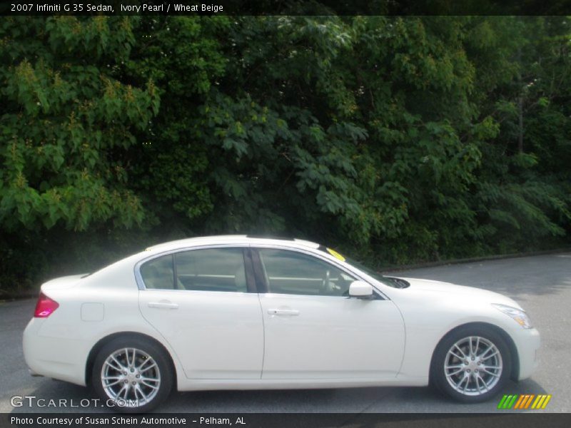 Ivory Pearl / Wheat Beige 2007 Infiniti G 35 Sedan
