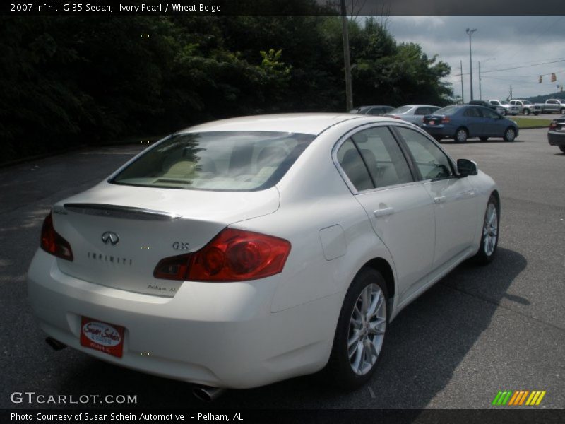Ivory Pearl / Wheat Beige 2007 Infiniti G 35 Sedan