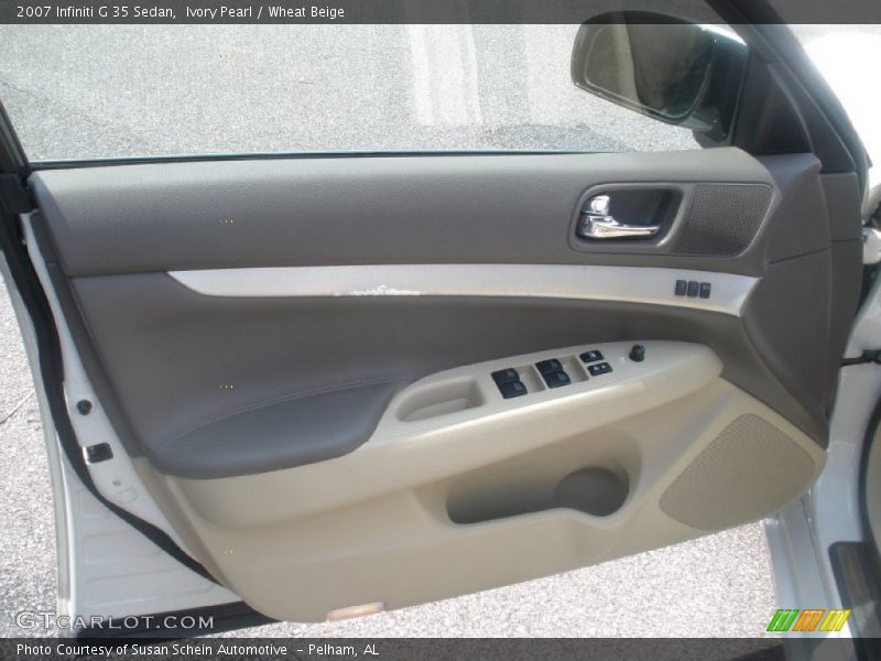 Ivory Pearl / Wheat Beige 2007 Infiniti G 35 Sedan