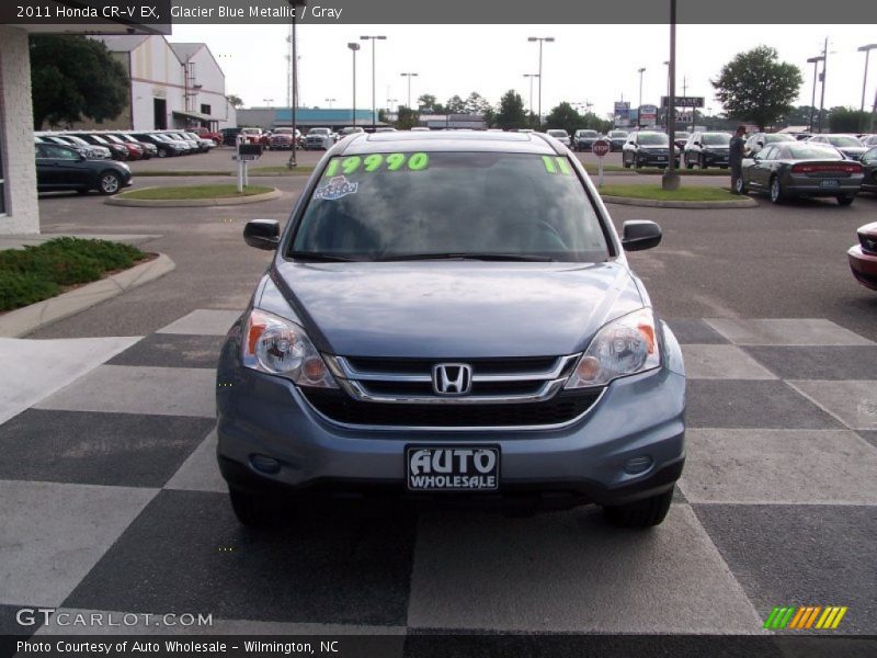 Glacier Blue Metallic / Gray 2011 Honda CR-V EX