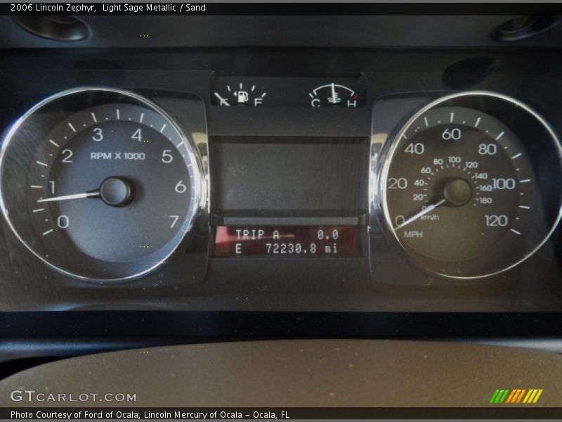 Light Sage Metallic / Sand 2006 Lincoln Zephyr