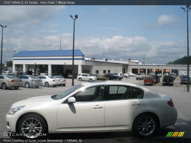 Ivory Pearl / Wheat Beige 2007 Infiniti G 35 Sedan