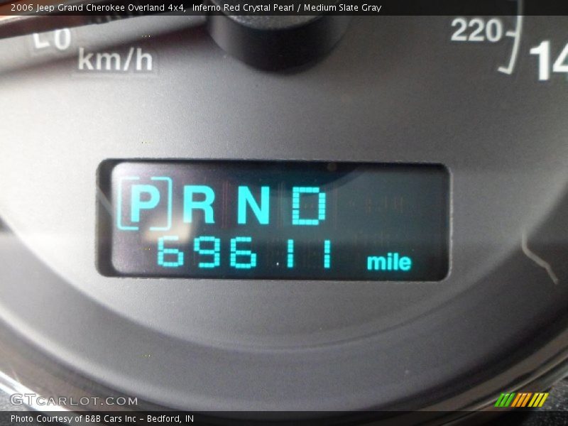 Inferno Red Crystal Pearl / Medium Slate Gray 2006 Jeep Grand Cherokee Overland 4x4
