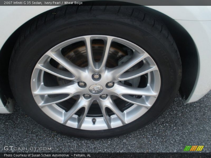 Ivory Pearl / Wheat Beige 2007 Infiniti G 35 Sedan