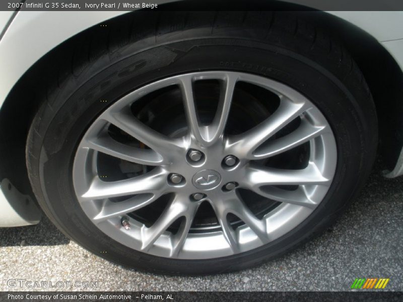Ivory Pearl / Wheat Beige 2007 Infiniti G 35 Sedan