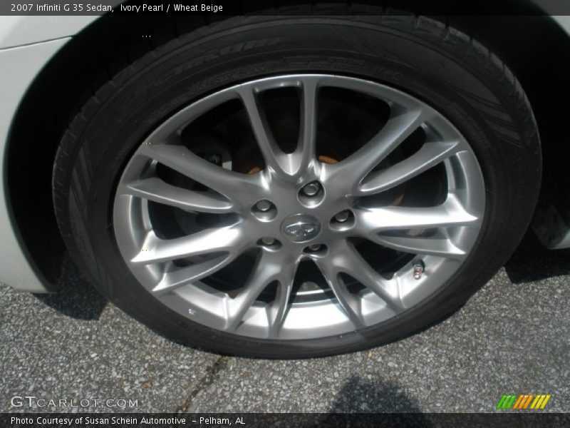 Ivory Pearl / Wheat Beige 2007 Infiniti G 35 Sedan