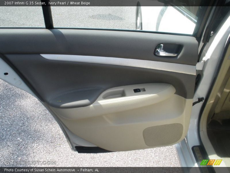 Ivory Pearl / Wheat Beige 2007 Infiniti G 35 Sedan