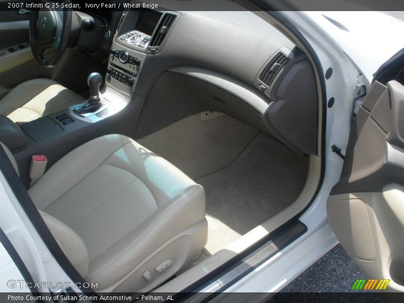 Ivory Pearl / Wheat Beige 2007 Infiniti G 35 Sedan