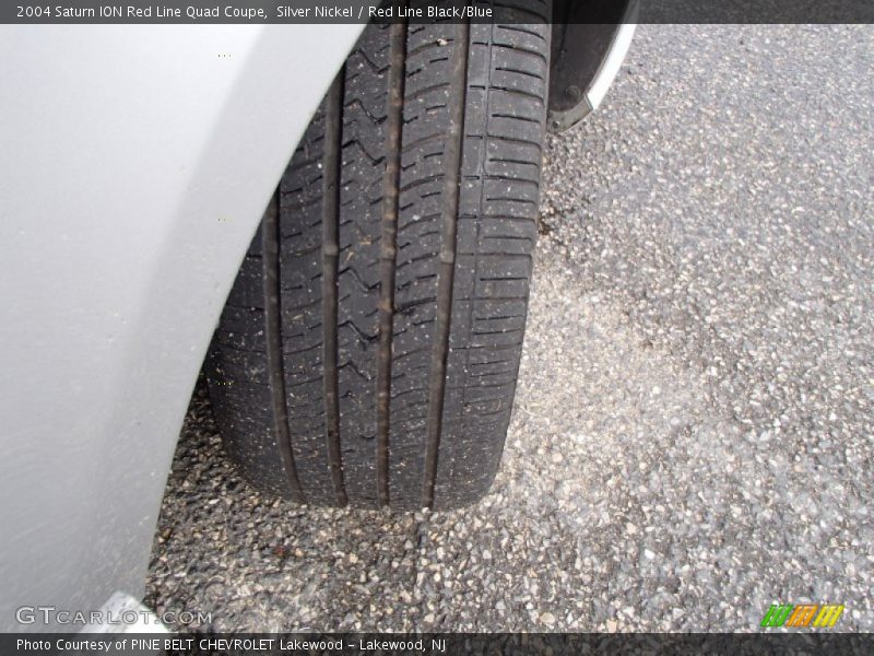 Silver Nickel / Red Line Black/Blue 2004 Saturn ION Red Line Quad Coupe