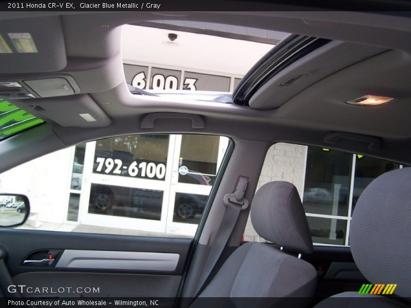 Glacier Blue Metallic / Gray 2011 Honda CR-V EX