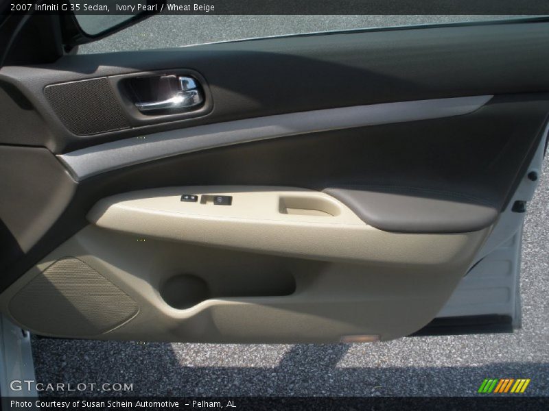 Ivory Pearl / Wheat Beige 2007 Infiniti G 35 Sedan
