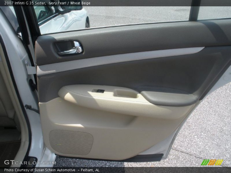 Ivory Pearl / Wheat Beige 2007 Infiniti G 35 Sedan