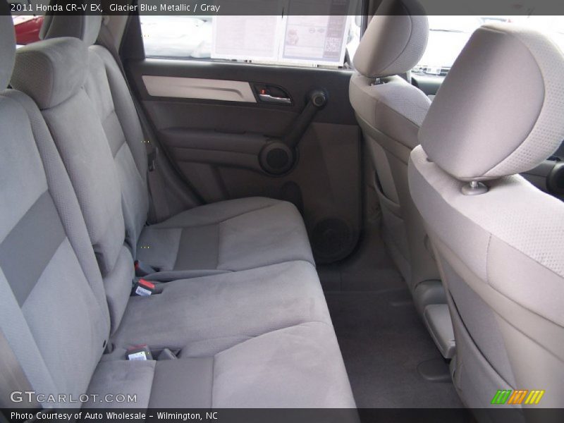Glacier Blue Metallic / Gray 2011 Honda CR-V EX