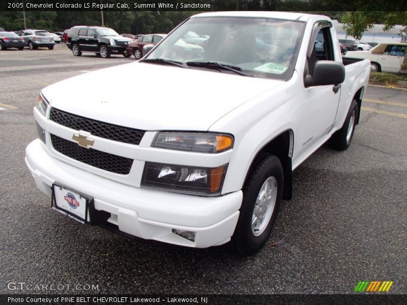 Summit White / Sandstone 2005 Chevrolet Colorado LS Regular Cab