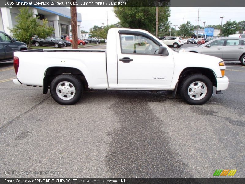 Summit White / Sandstone 2005 Chevrolet Colorado LS Regular Cab