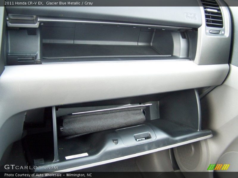 Glacier Blue Metallic / Gray 2011 Honda CR-V EX