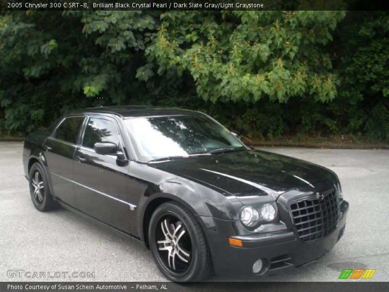 Brilliant Black Crystal Pearl / Dark Slate Gray/Light Graystone 2005 Chrysler 300 C SRT-8