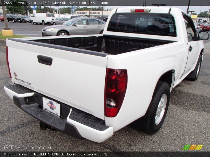 Summit White / Sandstone 2005 Chevrolet Colorado LS Regular Cab