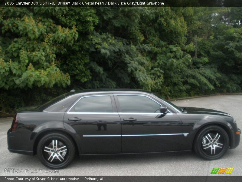 Brilliant Black Crystal Pearl / Dark Slate Gray/Light Graystone 2005 Chrysler 300 C SRT-8