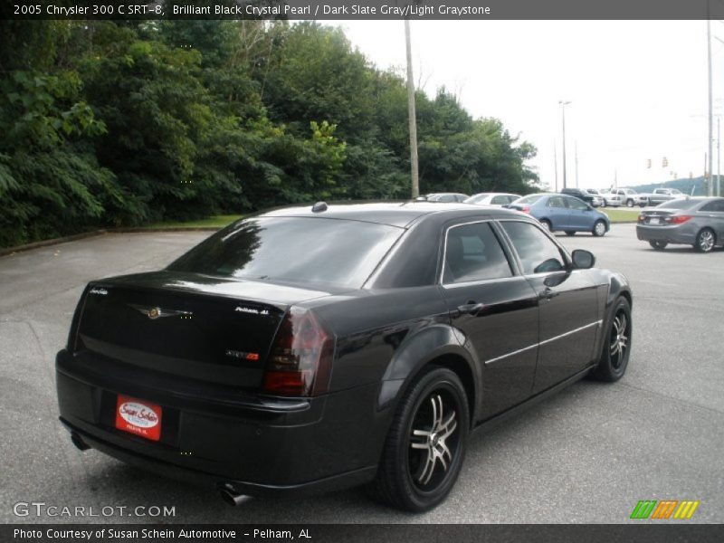 Brilliant Black Crystal Pearl / Dark Slate Gray/Light Graystone 2005 Chrysler 300 C SRT-8