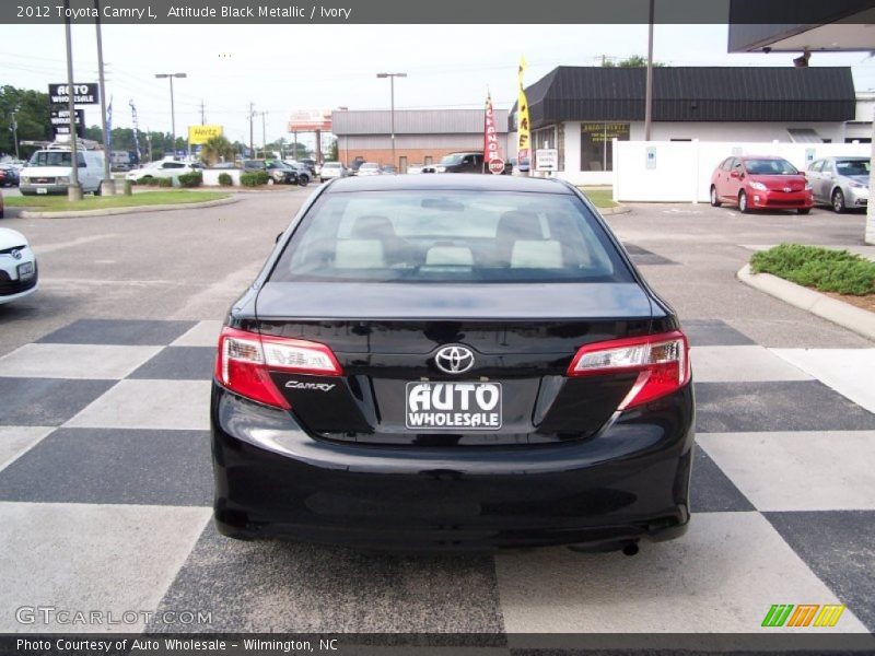 Attitude Black Metallic / Ivory 2012 Toyota Camry L