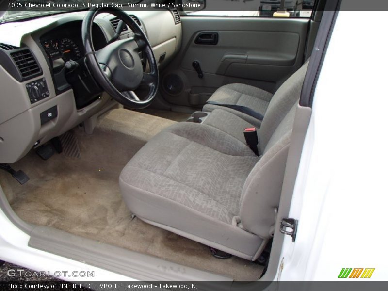 Summit White / Sandstone 2005 Chevrolet Colorado LS Regular Cab