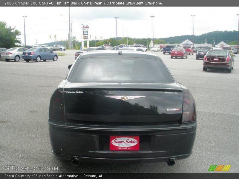 Brilliant Black Crystal Pearl / Dark Slate Gray/Light Graystone 2005 Chrysler 300 C SRT-8
