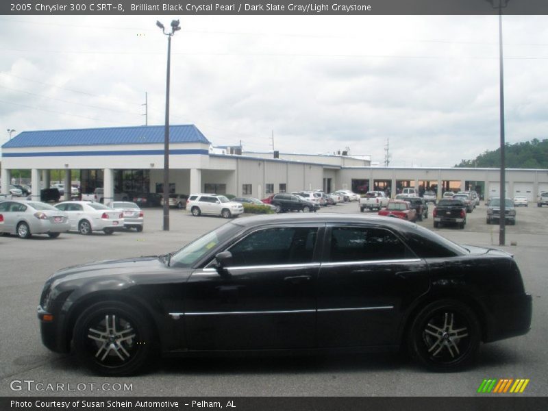 Brilliant Black Crystal Pearl / Dark Slate Gray/Light Graystone 2005 Chrysler 300 C SRT-8