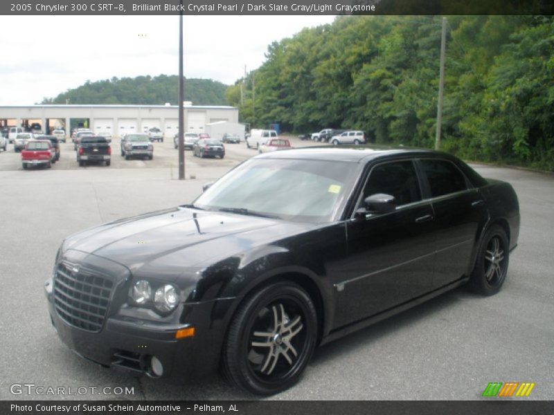 Brilliant Black Crystal Pearl / Dark Slate Gray/Light Graystone 2005 Chrysler 300 C SRT-8